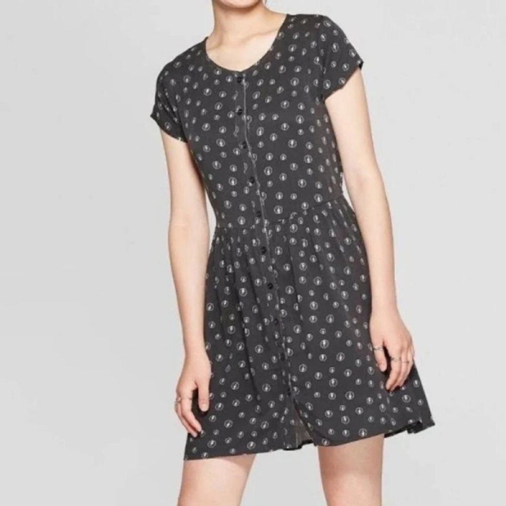 Rock by Junkfood Lightning Bolt Shirt Dress